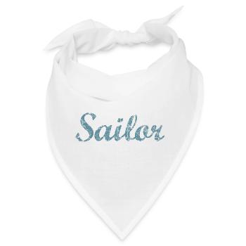 Sailor Segel Segeln Segler - Bandana - Weiß - Vorne