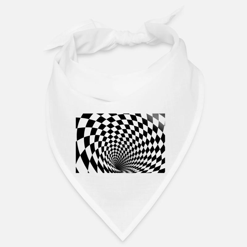 Optical Illusion 3D - Bandana - Weiß