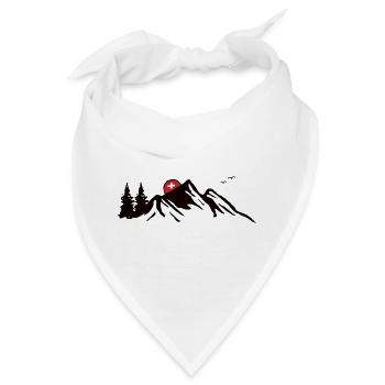 Schweiz Schweizerdeutsch Schweizer Südtirol - Bandana - Weiß - Vorne