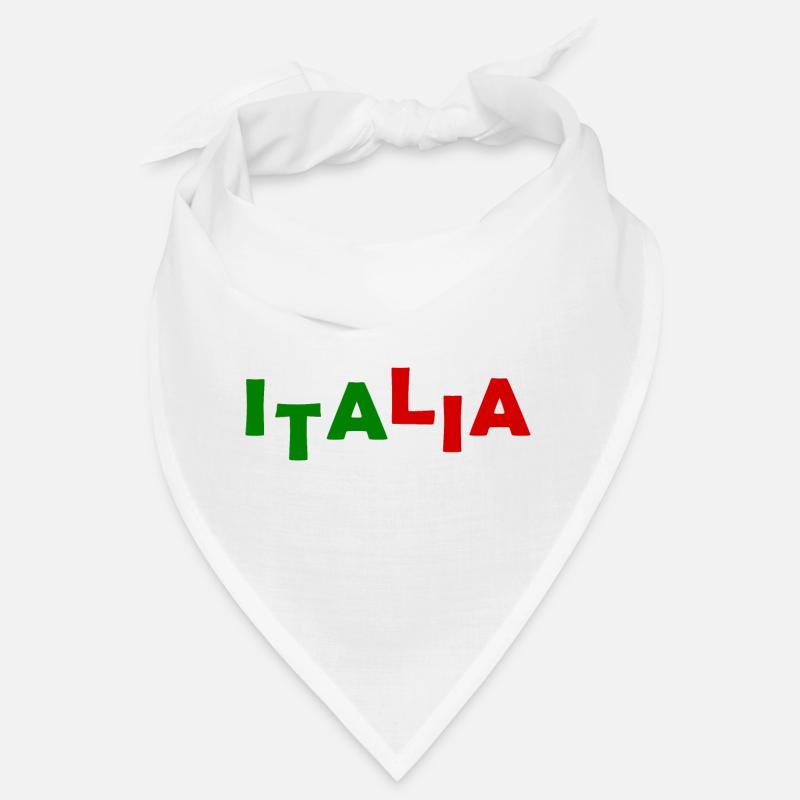 drapeau italien - Bandana - blanc