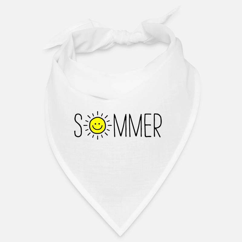 Sommer mit der Sonne - Bandana - Weiß