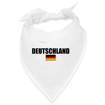 Deutsche Deutschland flagge - Bandana - Weiß - Vorne