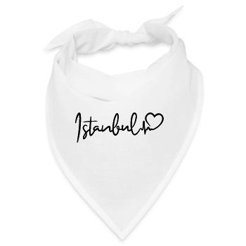 Istanbul Herzschlag - Bandana - Weiß - Vorne