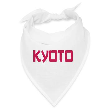 Kyoto Kunstmotiv - Bandana - Weiß - Vorne
