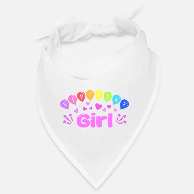 Fille d’anniversaire - Bandana - blanc
