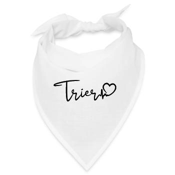 Trier Herzschlag - Bandana - Weiß - Vorne
