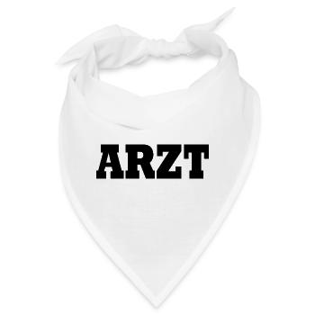 Arzt - Bandana - Weiß - Vorne