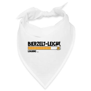 Bierbar Bierzeltleiche Bierfest Trinker - Bandana - Weiß - Vorne