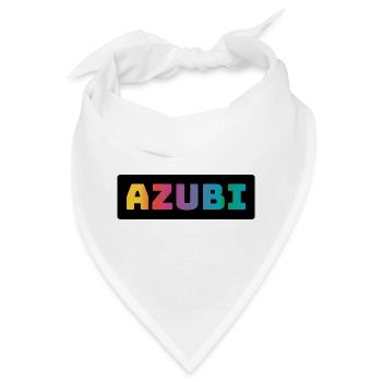 Azubi Tshirt coloured black - Bandana - Weiß - Vorne