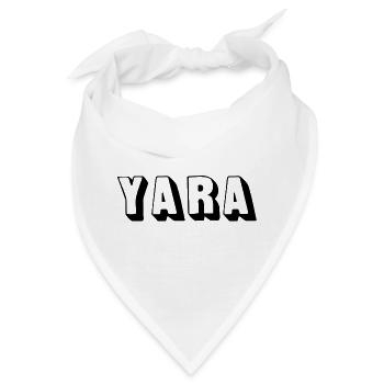 Name - Yara - Bandana - Weiß - Vorne