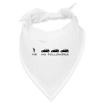 Ich und meine Follower | alter Mann, Altenheim - Bandana - Weiß - Vorne