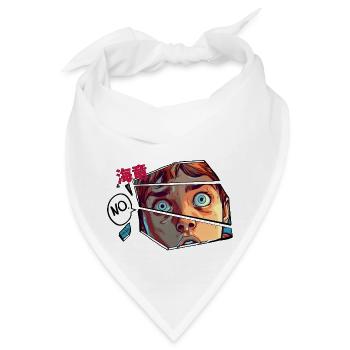 Comics fan! - Bandana - Weiß - Vorne