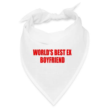 world's best ex boyfriend - Bandana - Weiß - Vorne