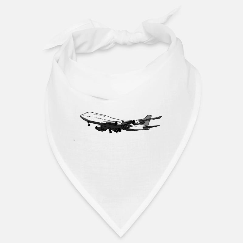 Flugzeug Silhouette mit Dynamischem Design Bandana