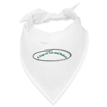 Tee und Entspannung Vintage Design - Bandana - Weiß - Vorne