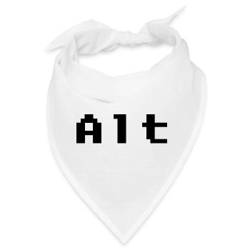 Abstraktes Design mit leuchtenden Farben - Bandana - Weiß - Vorne