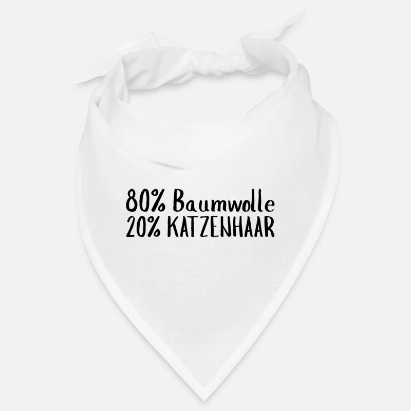 80 % coton 20 % poils de chat Bandana