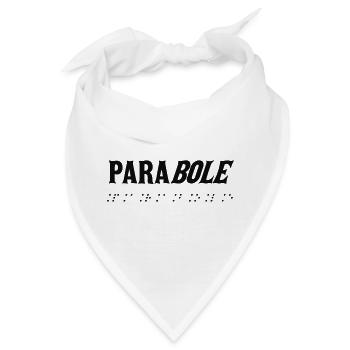 Schwarzer Braille-Tippfehler - Bandana - Weiß - Vorne