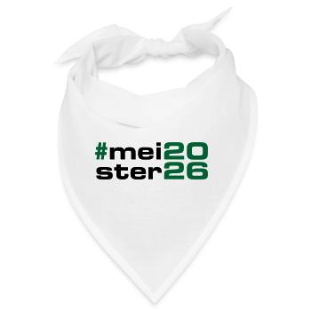 Meister 2026 Meisterschaft - Bandana - Weiß - Vorne