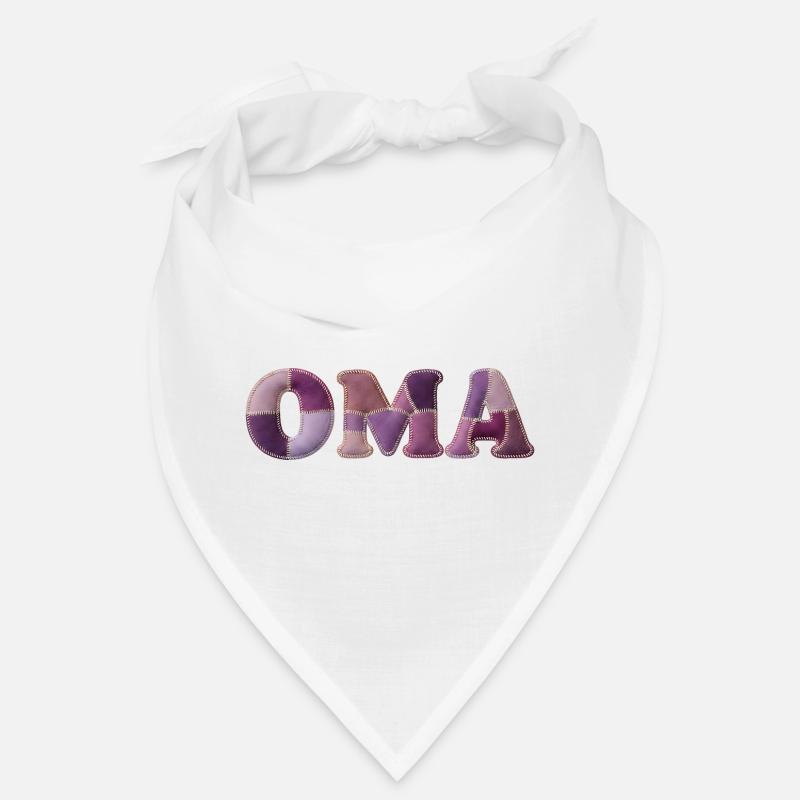 OMA Patchwork Fabric Design Gift Idea Bandana