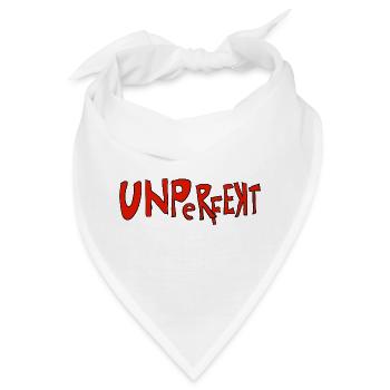 Unperfect – Unvollkommene Typografie - Bandana - Weiß - Vorne