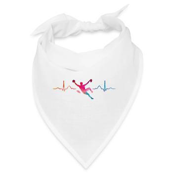 Boulderer Herzschlag Boulder Bouldern - Bandana - Weiß - Vorne