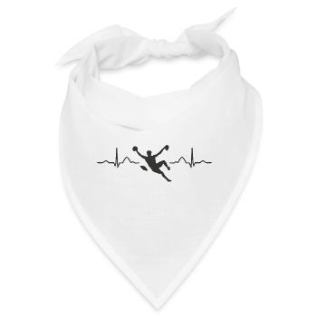 Boulderer Herzschlag Boulder Bouldern - Bandana - Weiß - Vorne