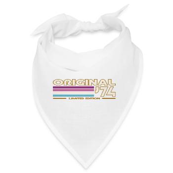 Originale 74er Vintage-Streifen - Bandana - Weiß - Vorne