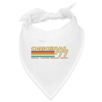 Originale 77er Vintage-Streifen - Bandana - Weiß - Vorne