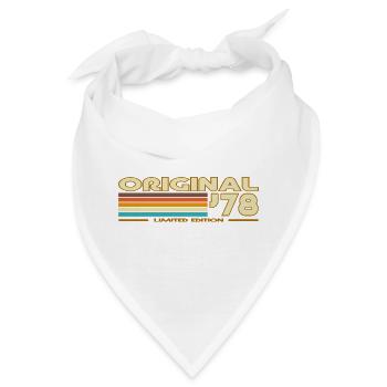 Retro Stripes 70er Original 78 - Bandana - Weiß - Vorne