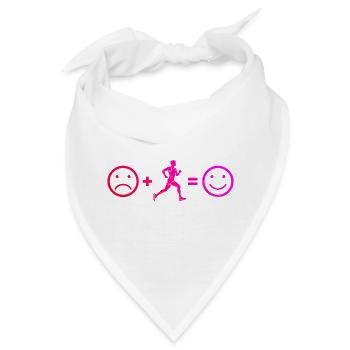 Laufsport Geschenkidee für der Laufsport Liebhaber - Bandana - Weiß - Vorne