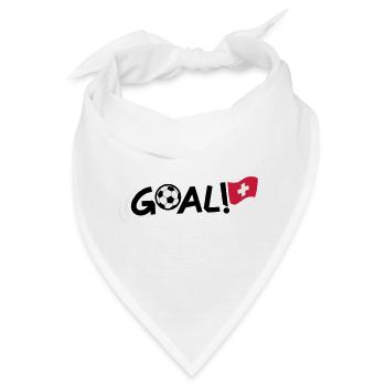 Goal! Schweizer Fussballflagge - Bandana - Weiß - Vorne