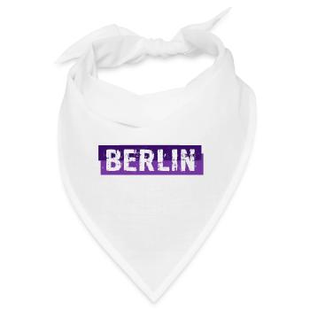 Berlin - Grunge Slogan - Deutschland - Germany - Bandana - Weiß - Vorne