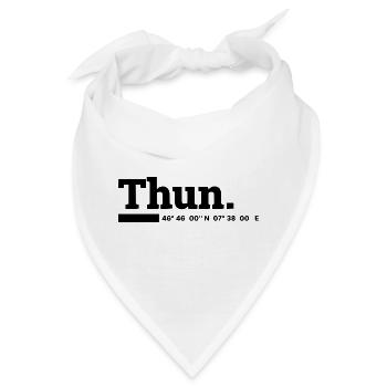Thun Koordinaten - Bandana - Weiß - Vorne