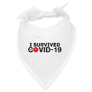 Ich habe Covid-19 überlebt - Bandana - Weiß - Vorne