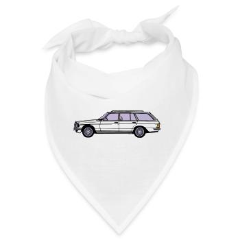 MB W123 T Model Kombi ...(25) - Bandana - Weiß - Vorne