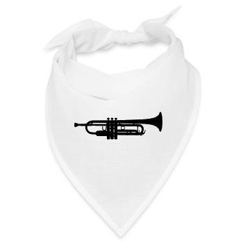 Trompete - Bandana - Weiß - Vorne