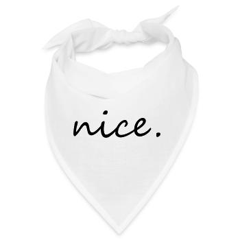 nice - Bandana - Weiß - Vorne