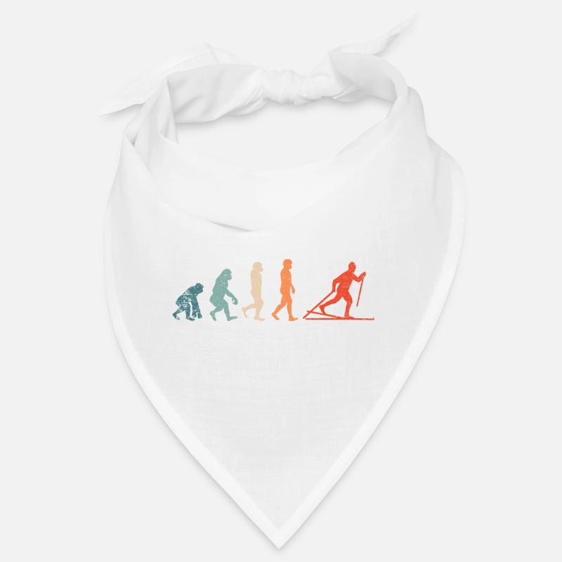 EVOLUTION skieur de fond skieur rétro vintage Bandana