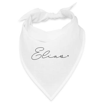 Name Elias - Bandana - Weiß - Vorne