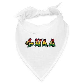 SWAG Rastafari Graffiti Schrift - Bandana - Weiß - Vorne