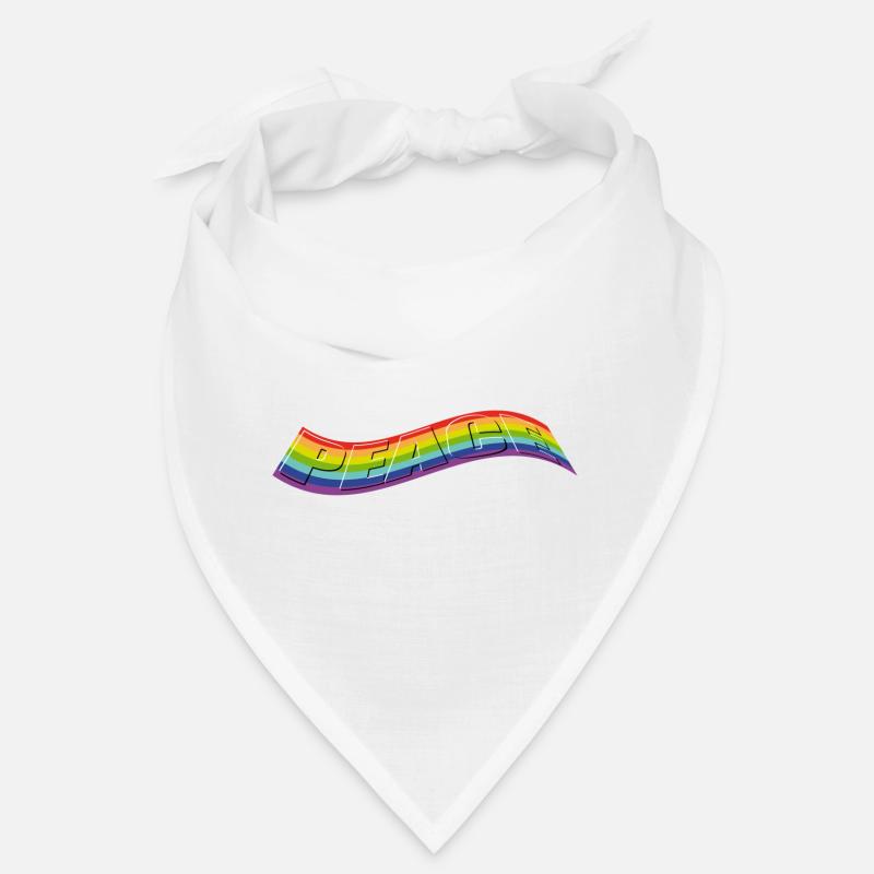 PEACE Claim in Rainbow Bandana