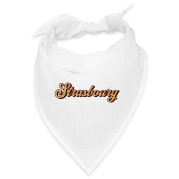 Strasbourg Script Souvenir - Bandana - Weiß - Vorne