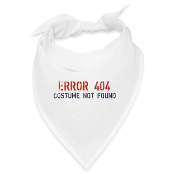 Fehler 404 Kostüm nicht gefunden - Bandana - Weiß - Vorne