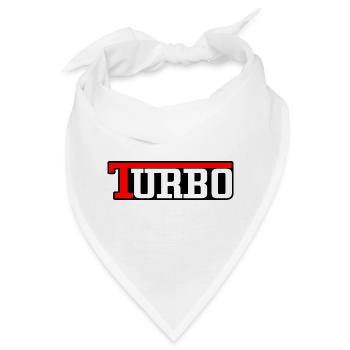 Turbo - Rot, Weiß & Schwarz Turbolader - Bandana - Weiß - Vorne