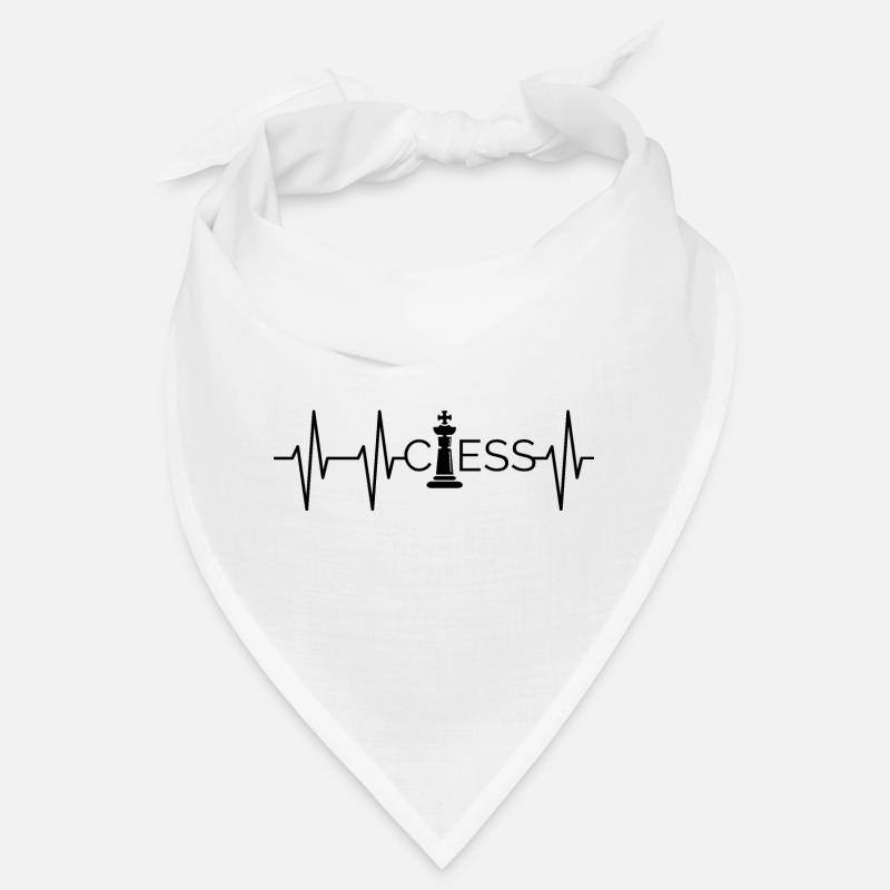 Heart Chess King Pulse Logo Chess Game icon Bandana