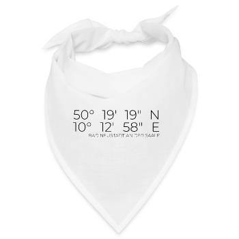Koordinaten Bad Neustadt an der Saale - Bandana - Weiß - Vorne
