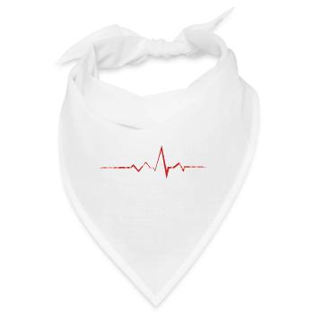 sanitäter schriftzug rettung w - Bandana - Weiß - Vorne