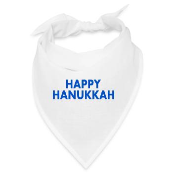 HAPPY HANUKKAH - Bandana - Weiß - Vorne