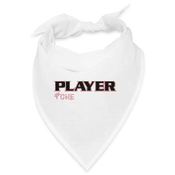 NERDY forever - PLAYER #ONE - Bandana - Weiß - Vorne